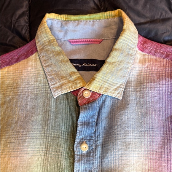 Tommy Bahama Pastel Multicolor Button Down Shirt M - Picture 2 of 8